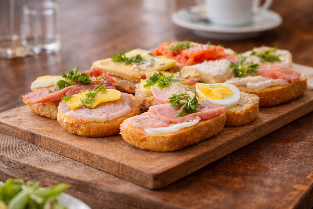 brötchen auswahl für eine trauerfeier